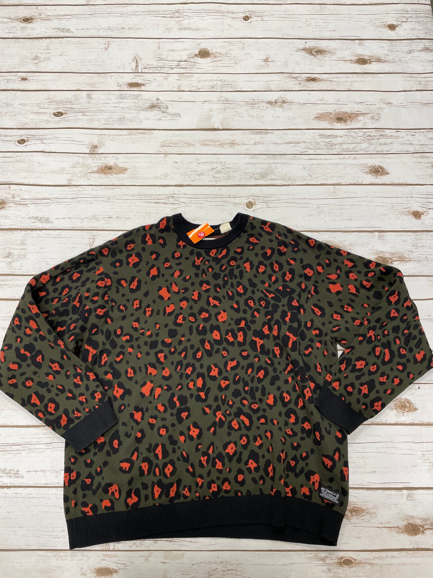 Sweater By Levis In Animal Print, Size: L