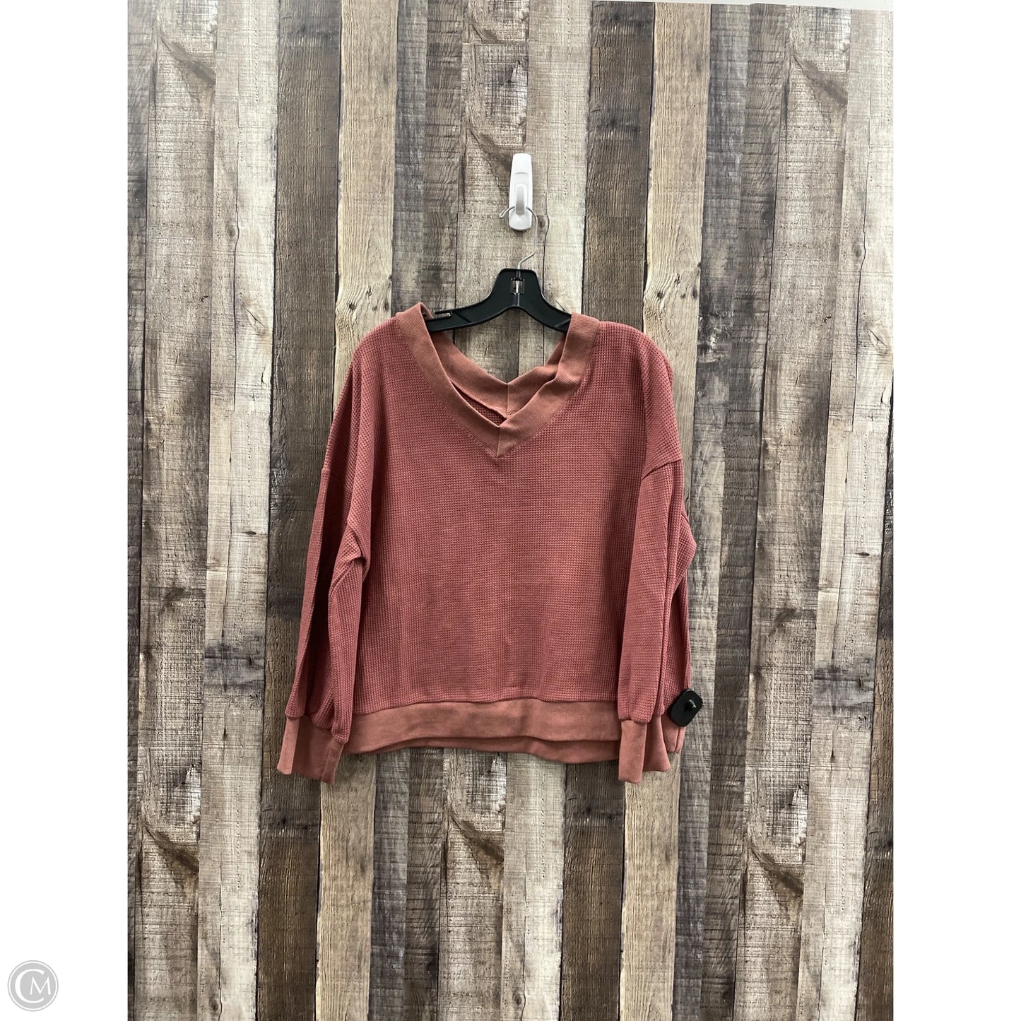 Top Long Sleeve By Cmf In Mauve, Size: Xxl