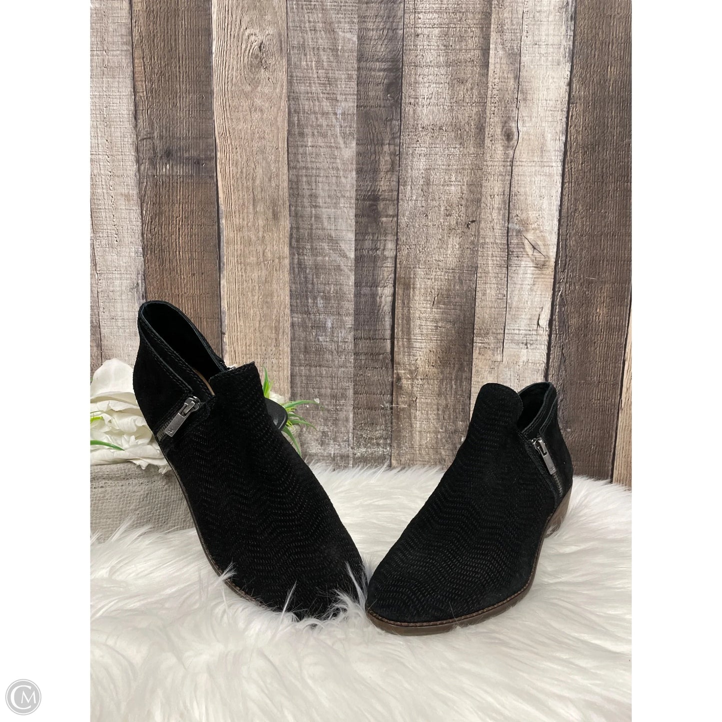 Boots Ankle Heels By Lucky Brand In Black, Size: 9