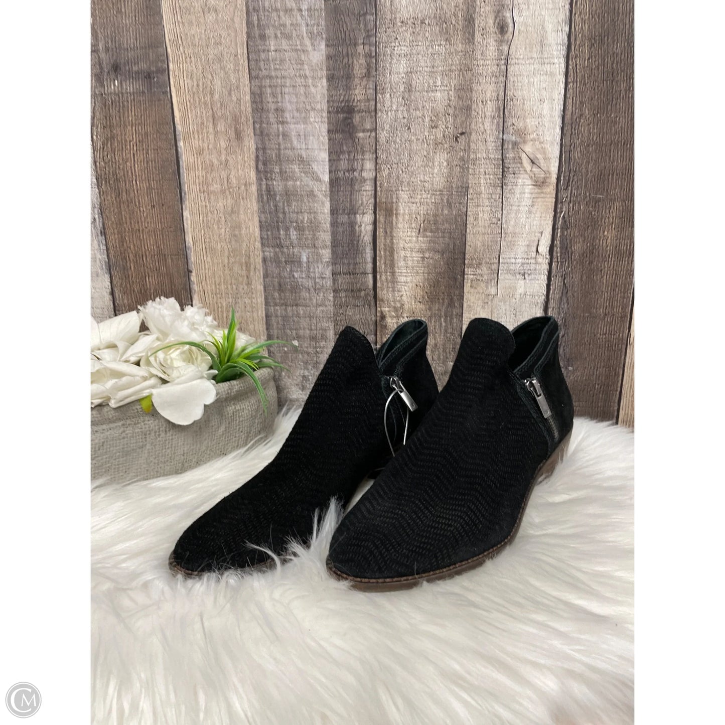 Boots Ankle Heels By Lucky Brand In Black, Size: 9