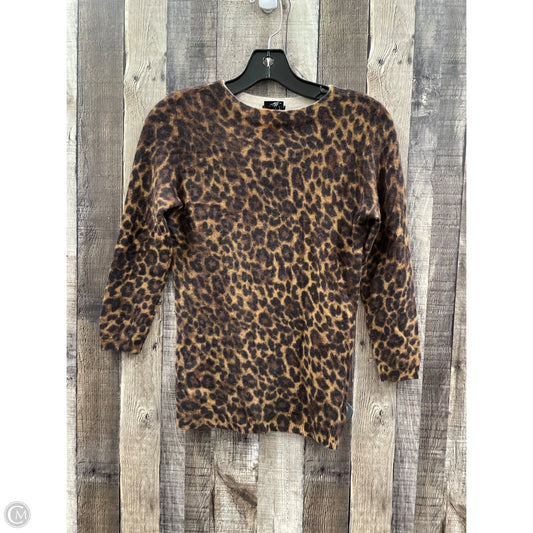 Sweater Cashmere By Talbots In Animal Print, Size: Xs