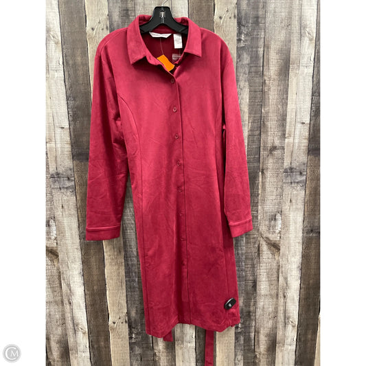 Dress Casual Midi By Cme In Red, Size: Xl
