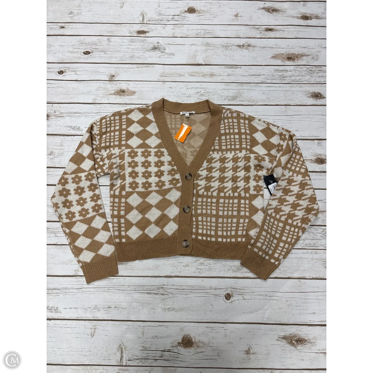 Sweater Cardigan By Derek Heart In Multi-colored, Size: M