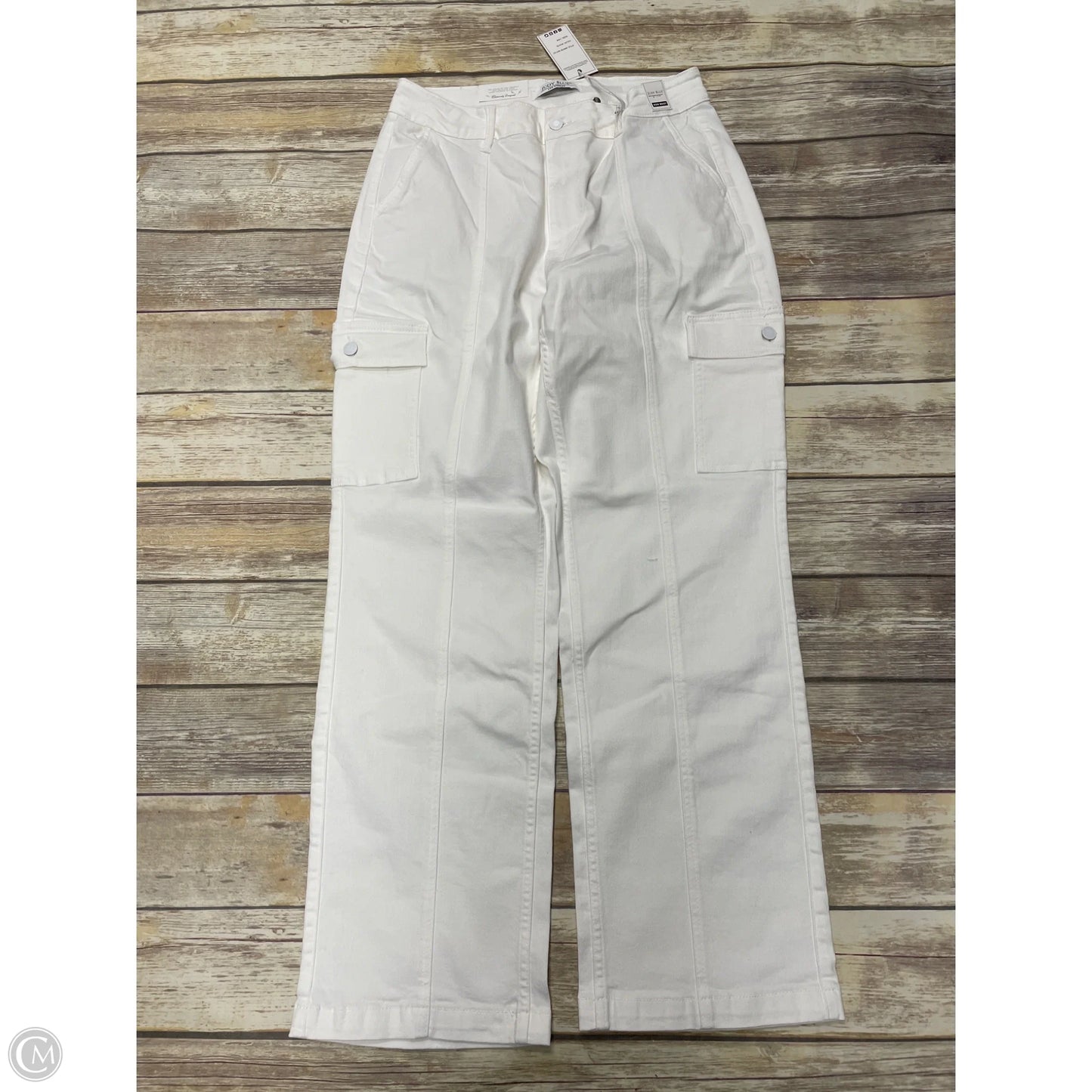 Jeans Straight By Judy Blue In White, Size: 14
