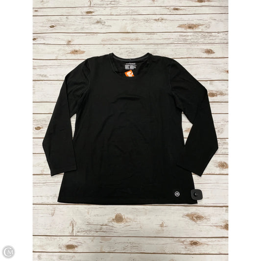 Athletic Top Long Sleeve Crewneck By Cme In Black, Size: Xxl
