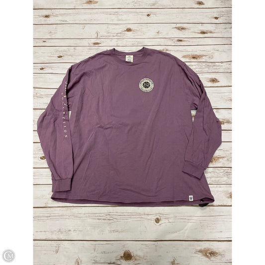 Top Long Sleeve By Simply Southern In Purple, Size: Xxl