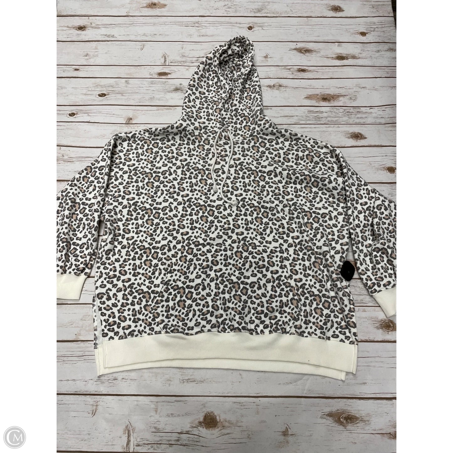 Sweatshirt Hoodie By American Eagle In Animal Print, Size: L