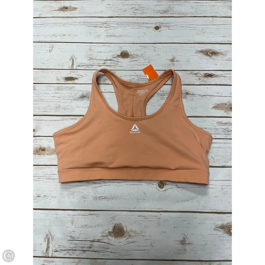 Athletic Bra By Reebok In Orange, Size: Xxl