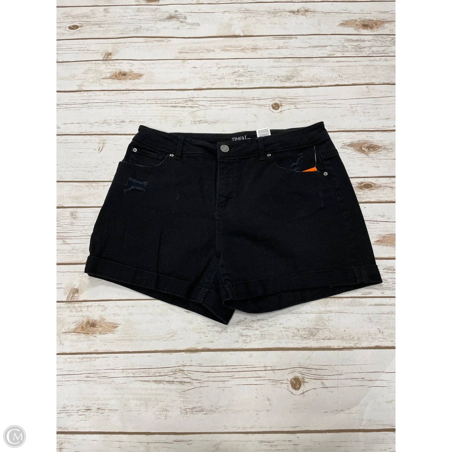 Shorts By Time And Tru In Black Denim, Size: 10