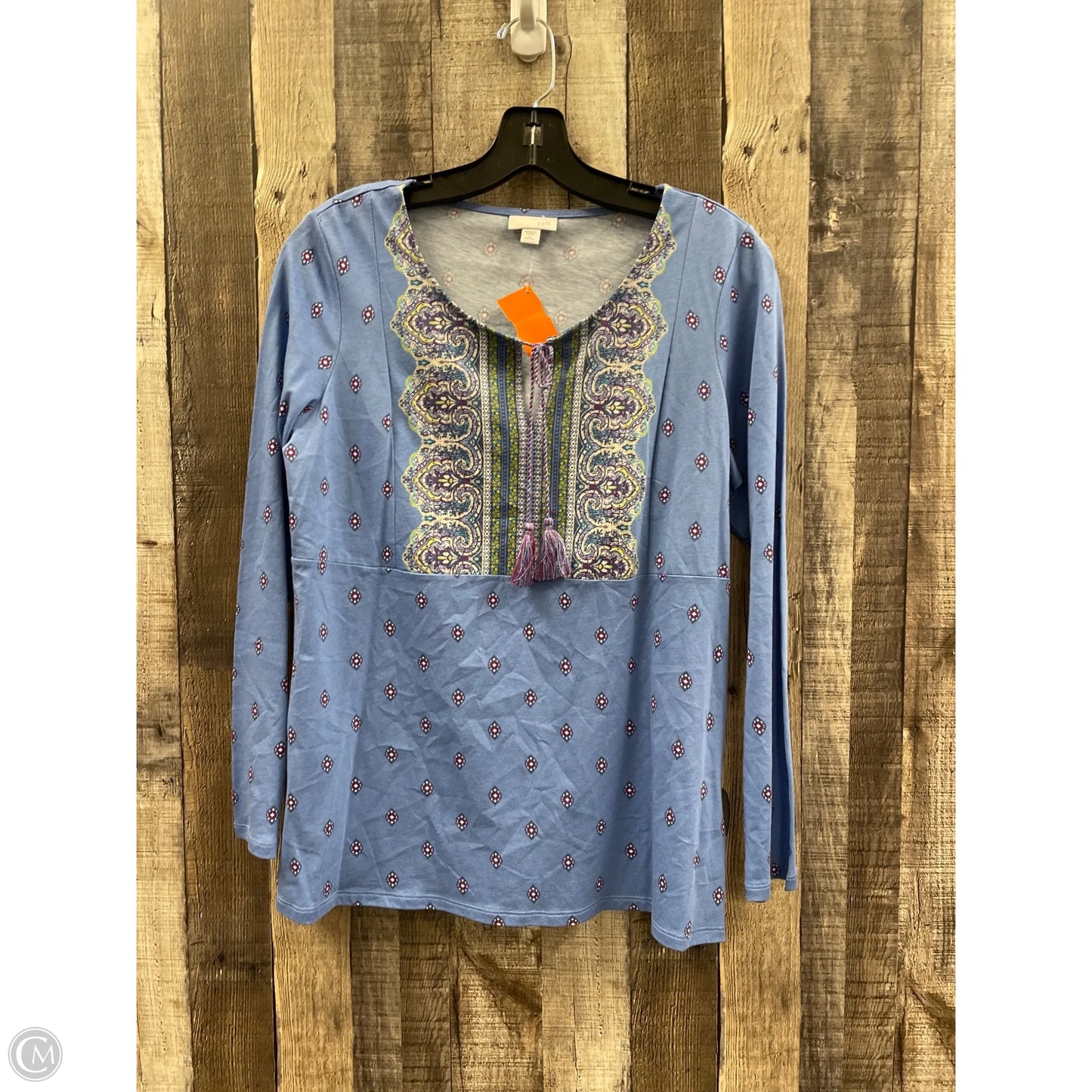 Top Long Sleeve By J. Jill In Blue, Size: Sp