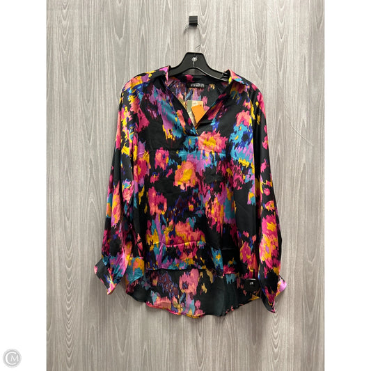 Top Long Sleeve By Cme In Multi-colored, Size: S