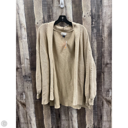 Sweater Cardigan By Universal Thread In Tan, Size: Xxl