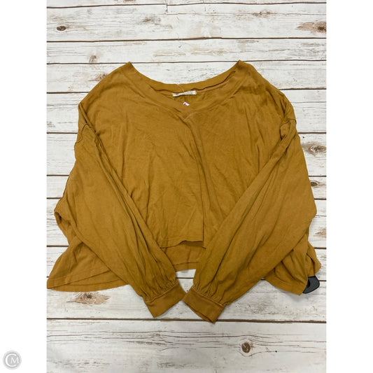 Top Long Sleeve By We The Free In Gold, Size: S