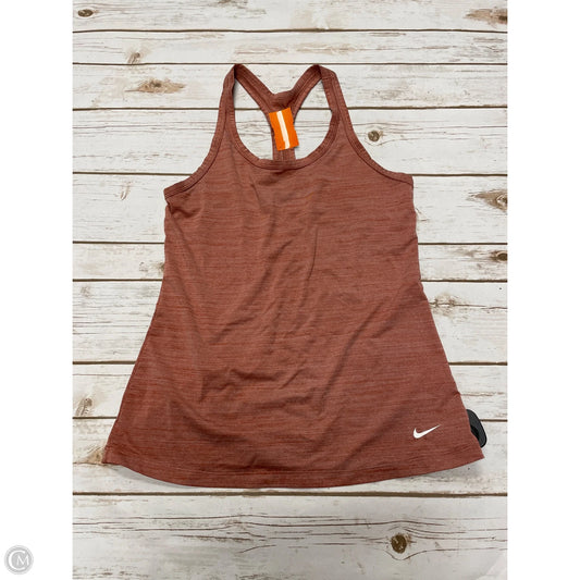 Athletic Tank Top By Nike In Brown, Size: M