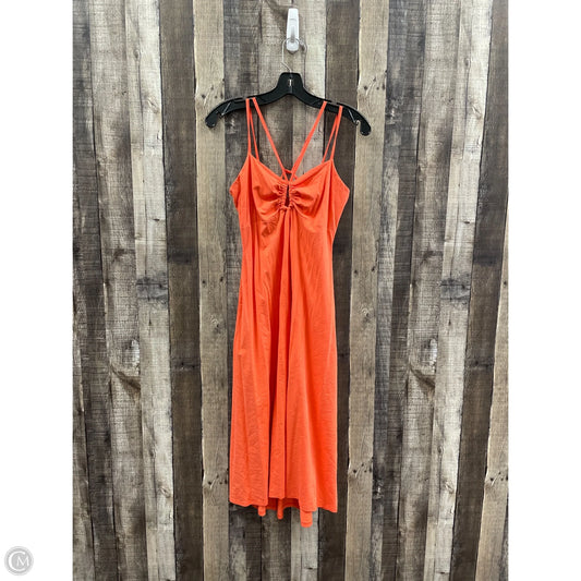 Dress Casual Midi By A New Day In Orange, Size: Xs