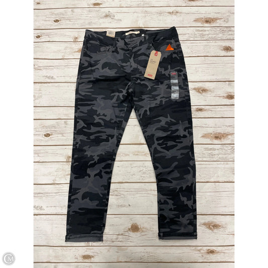 Jeans Skinny By Levis In Camouflage Print, Size: 14