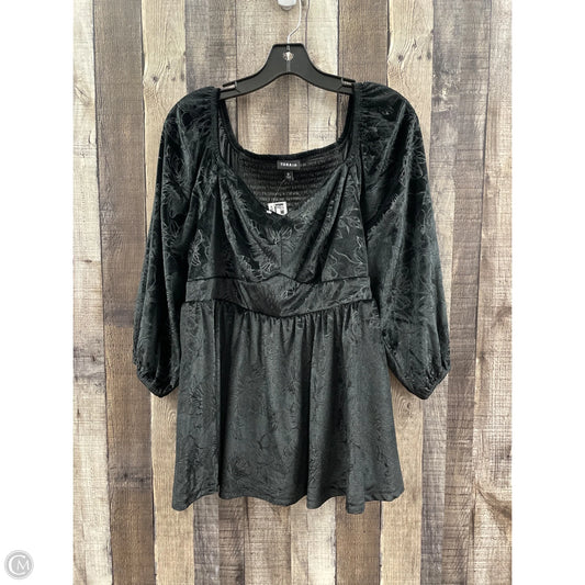 Top Long Sleeve By Torrid In Black, Size: L