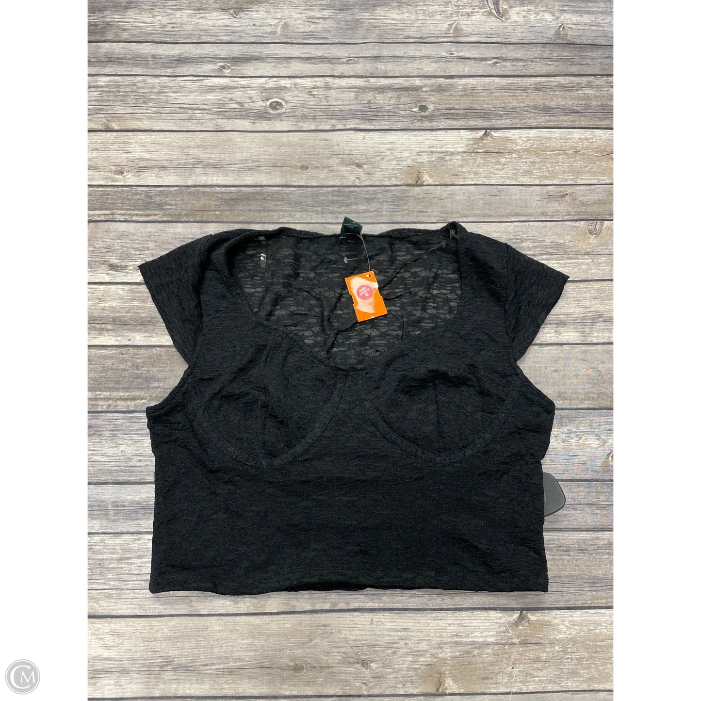 Top Short Sleeve By Wild Fable In Black, Size: Xl