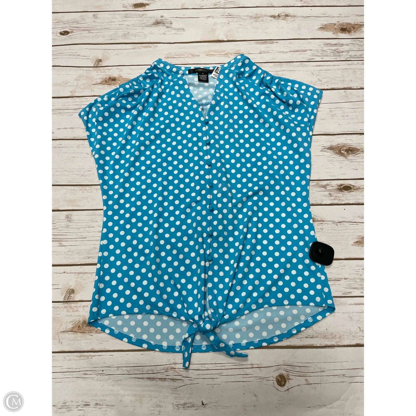 Top Sleeveless By 89th And Madison In Polkadot Pattern, Size: S