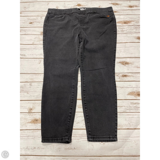 Jeans Straight By Sonoma In Black Denim, Size: 18
