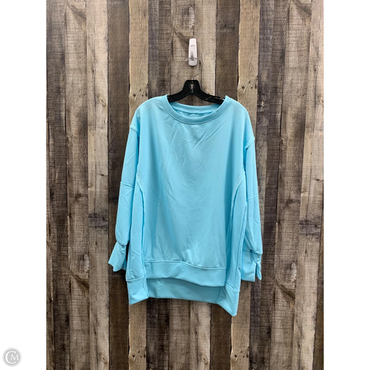 Sweatshirt Collar By Cmf In Blue, Size: M