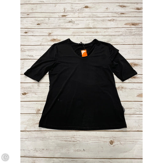 Top Short Sleeve By Premise In Black, Size: M