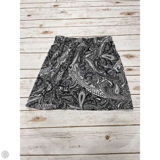 Skirt Mini & Short By Loft In Black & White, Size: S