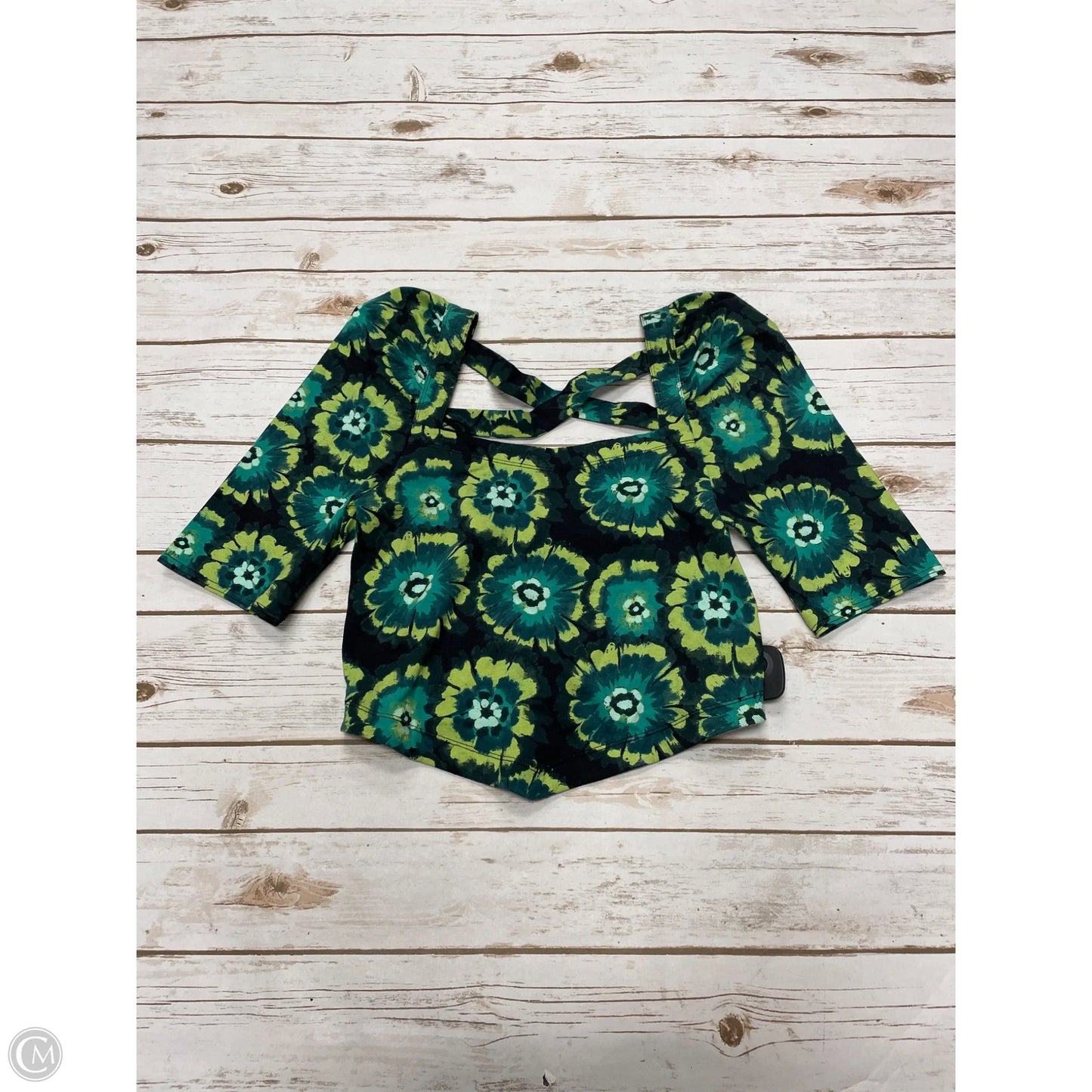 Top Short Sleeve By Free People In Green, Size: M