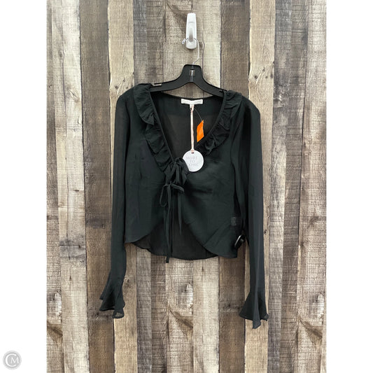 Top Long Sleeve By Cme In Black, Size: M