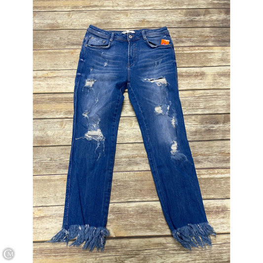 Jeans Skinny By Zara In Blue Denim, Size: 6