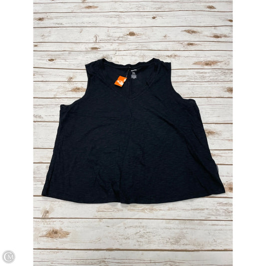 Top Sleeveless By Sonoma In Black, Size: Xxl