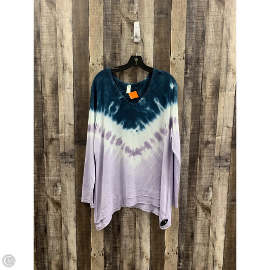 Top Long Sleeve By Green Tea In Multi-colored, Size: Xxl