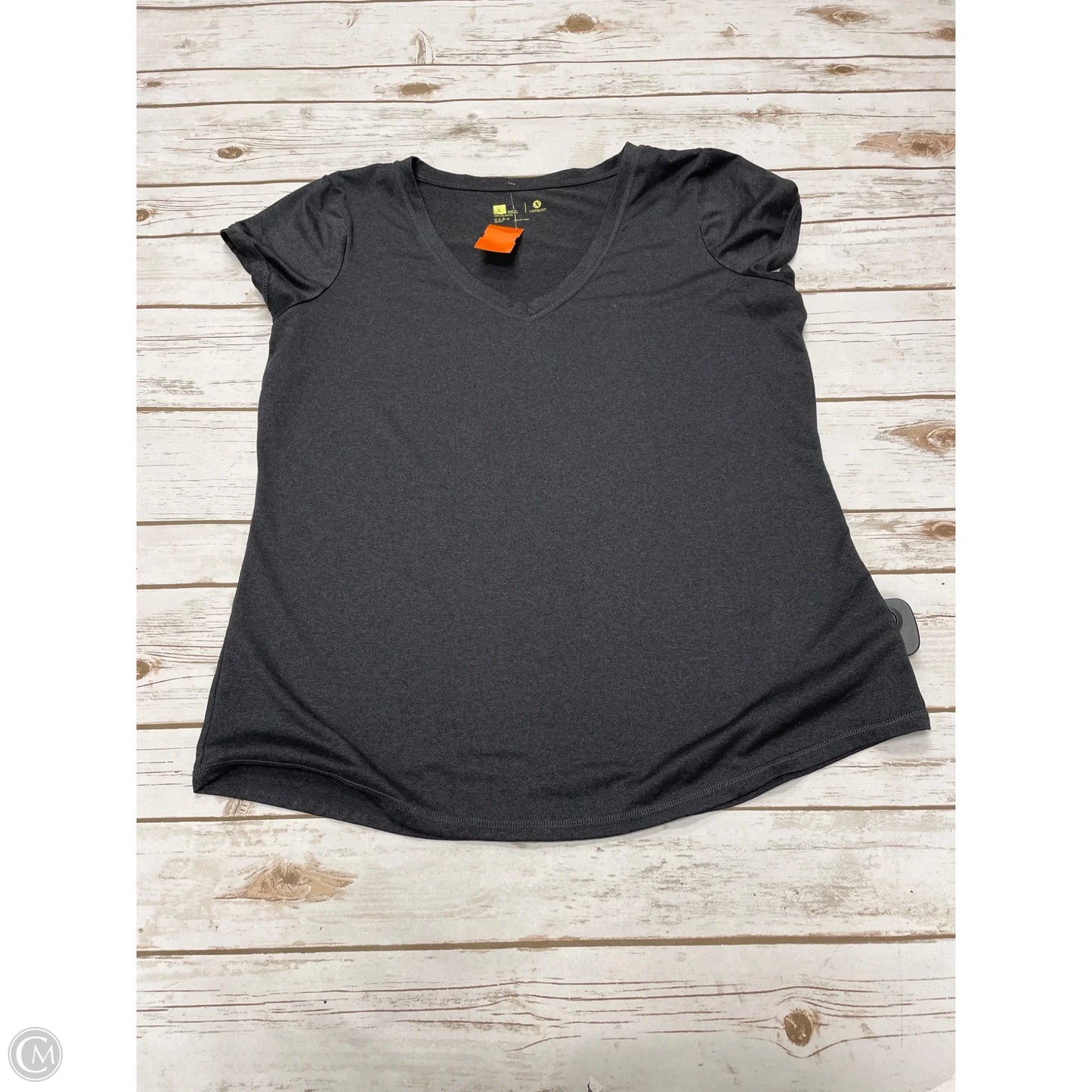 Athletic Top Short Sleeve By Xersion In Grey, Size: L