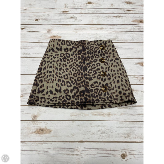 Skirt Mini & Short By Altard State In Animal Print, Size: L