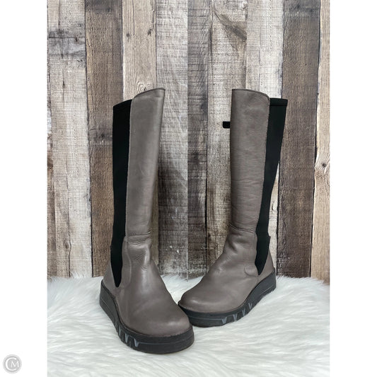 Boots Knee Heels By Miz Mooz In Grey, Size: 7