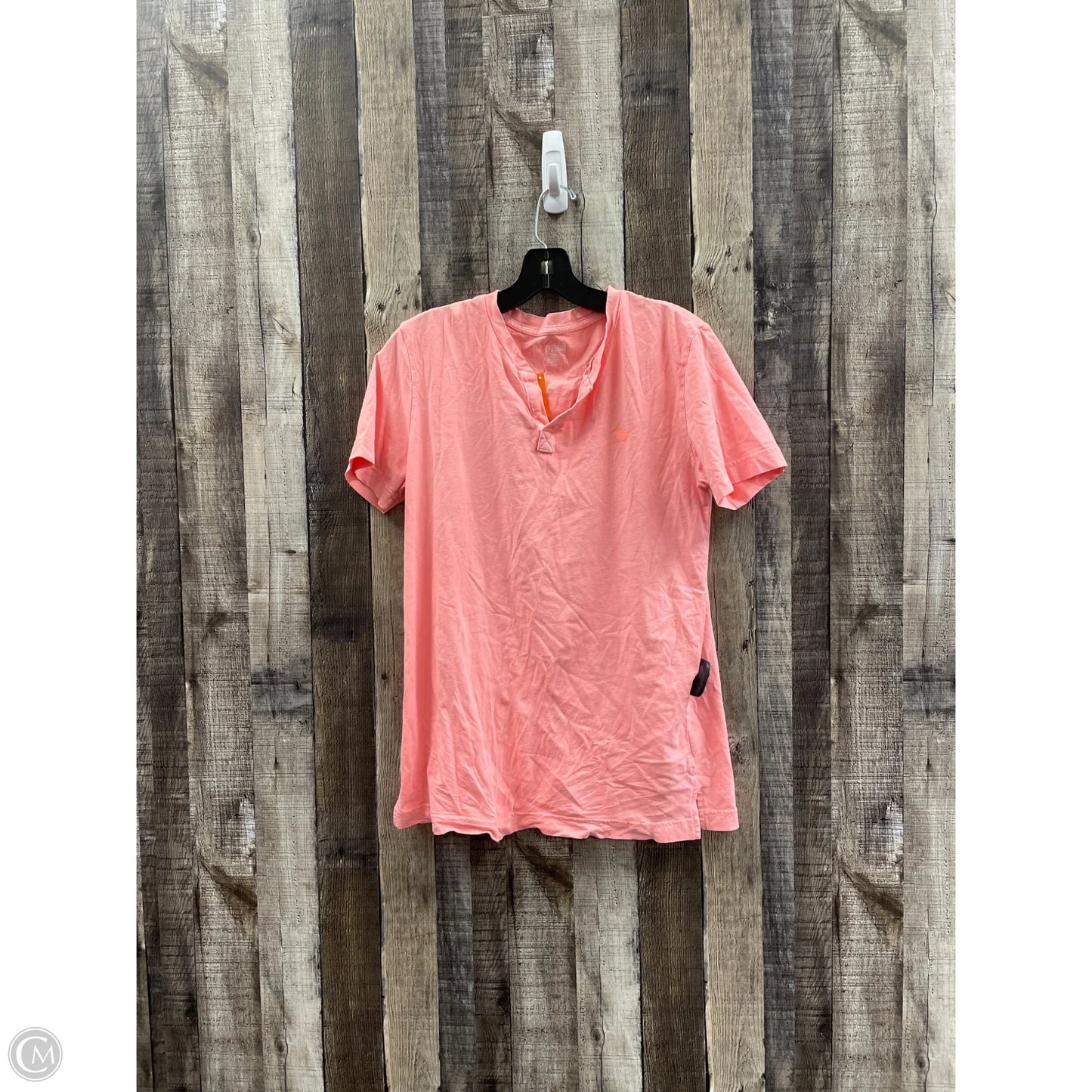 Top Short Sleeve By Pink In Coral, Size: Xs
