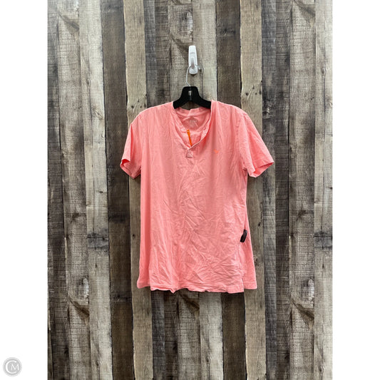Top Short Sleeve By Pink In Coral, Size: Xs