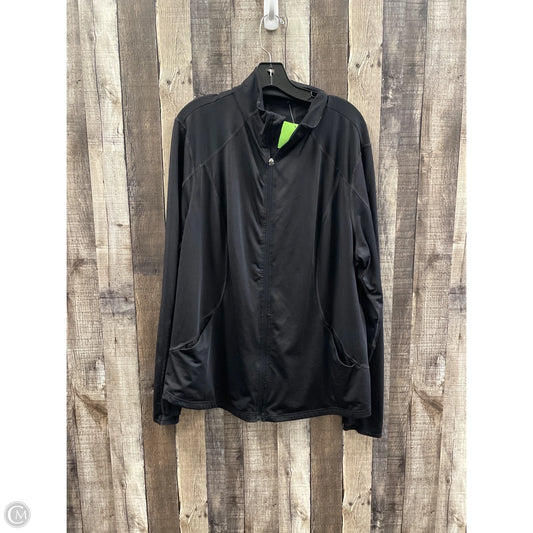 Athletic Jacket By Tek Gear In Black, Size: 2x