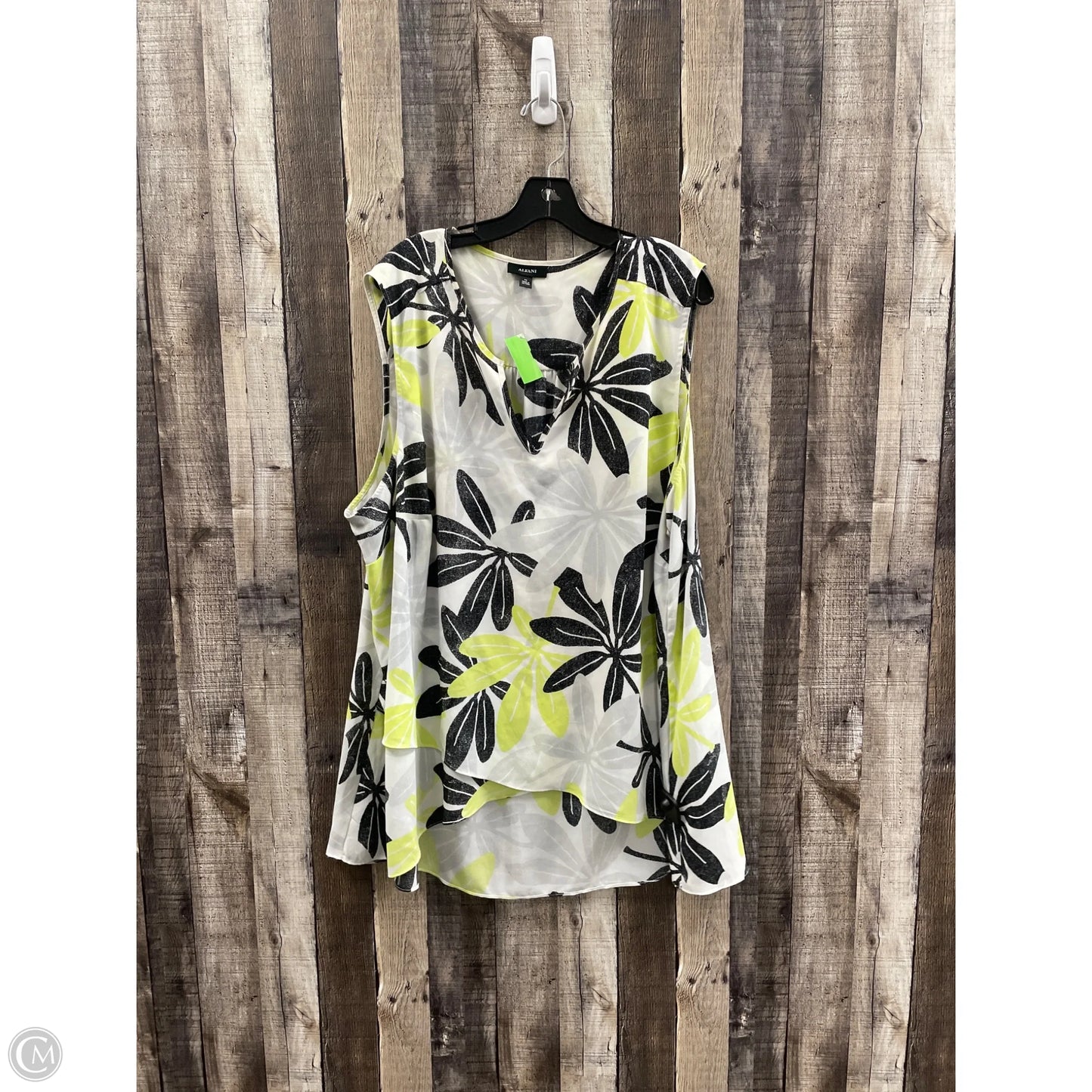 Top Sleeveless By Alfani In Multi-colored, Size: 4x