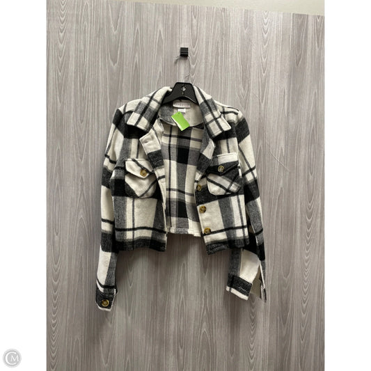 Jacket Shirt By Cme In Plaid Pattern, Size: M
