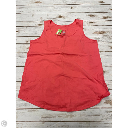 Top Sleeveless By Just My Size In Coral, Size: 2x
