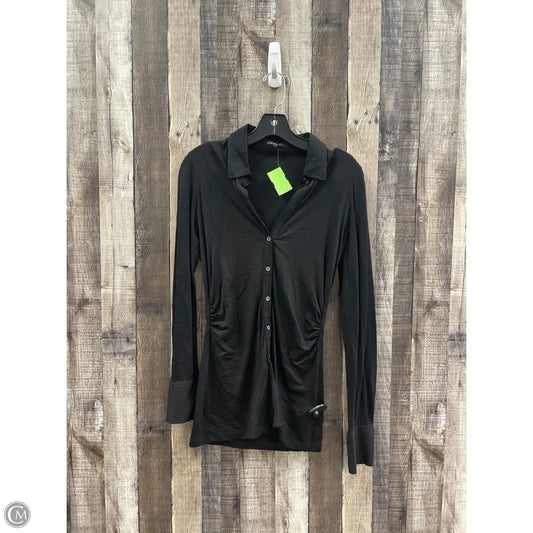 Top Long Sleeve By Theory In Black, Size: M
