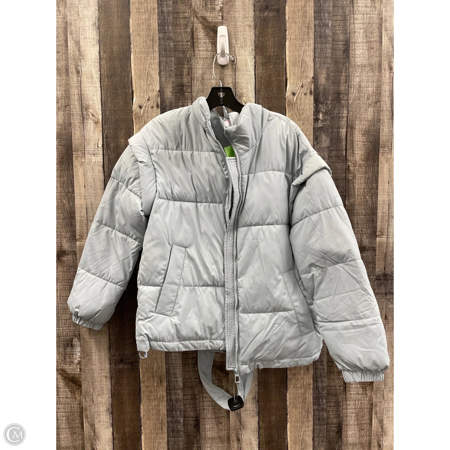 Jacket Puffer & Quilted By Cme In Blue, Size: M