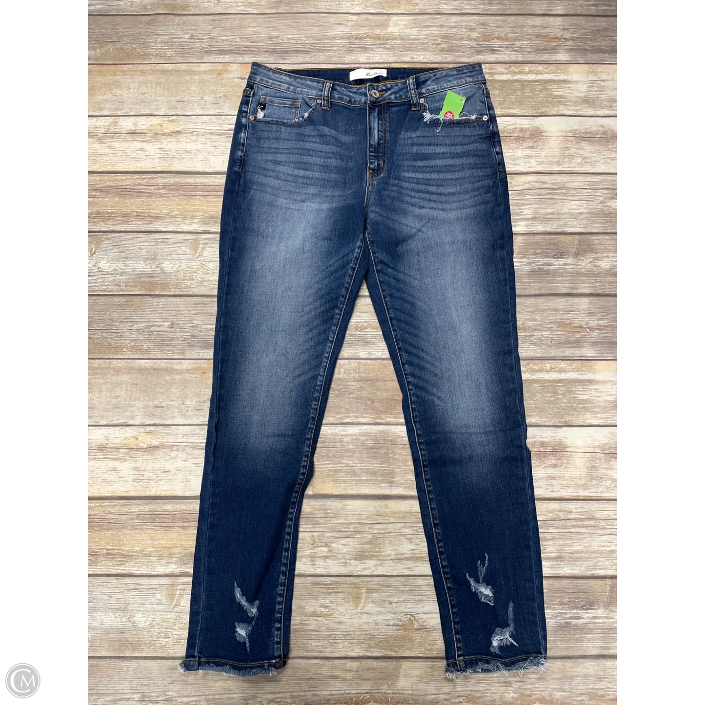 Jeans Skinny By Kancan In Blue Denim, Size: 14