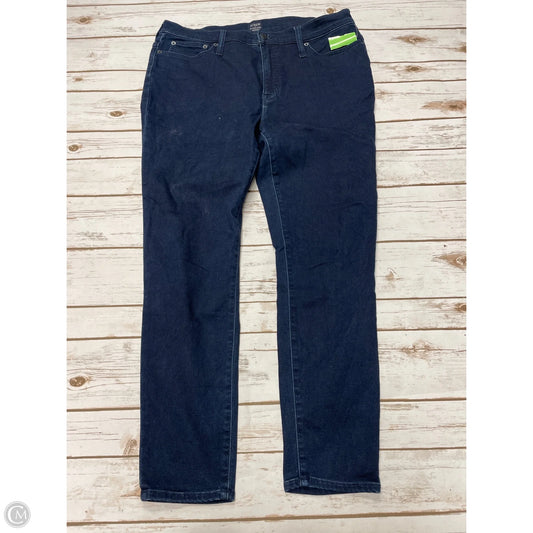 Jeans Skinny By J. Crew In Blue Denim, Size: 16