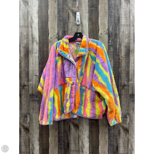 Jacket Faux Fur & Sherpa By Davi & Dani In Multi-colored, Size: L