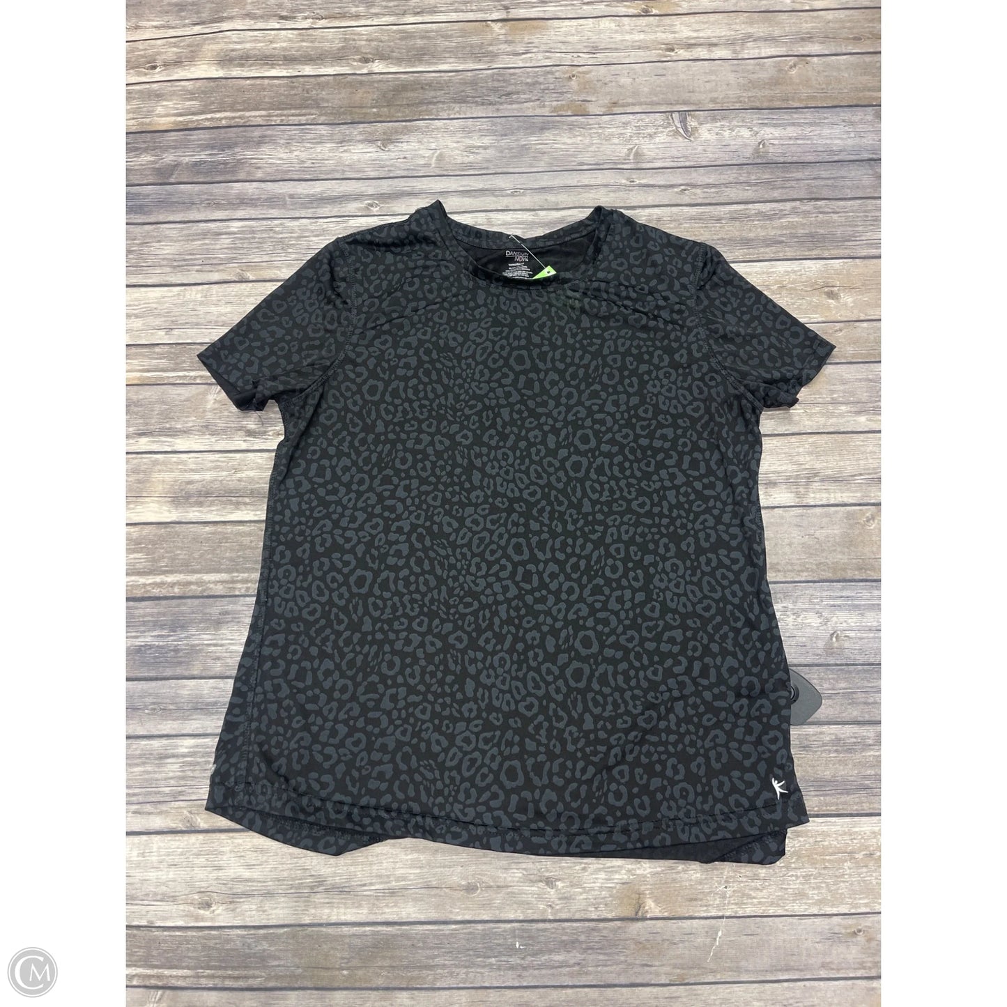 Athletic Top Short Sleeve By Danskin In Animal Print, Size: Xl