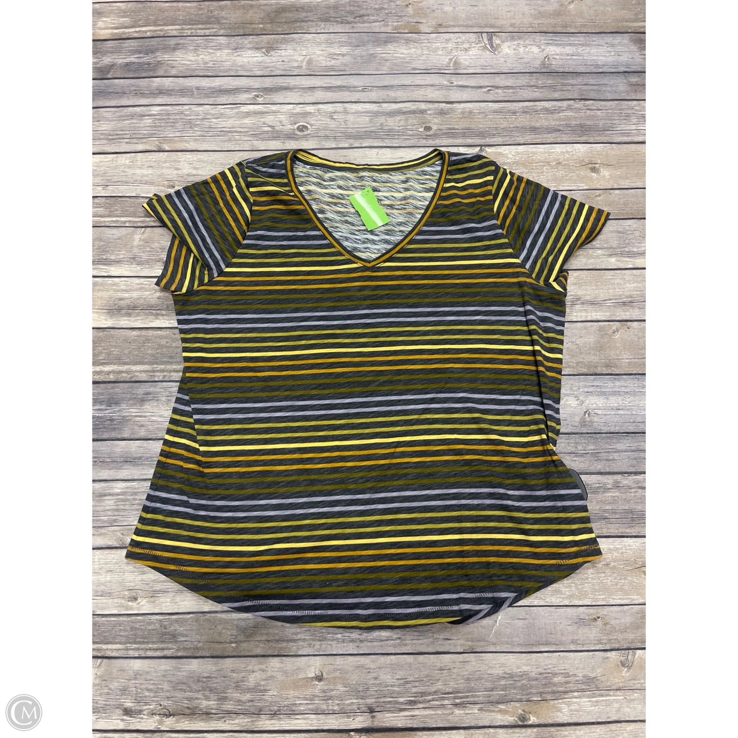 Top Short Sleeve By Sonoma In Striped Pattern, Size: Xlp