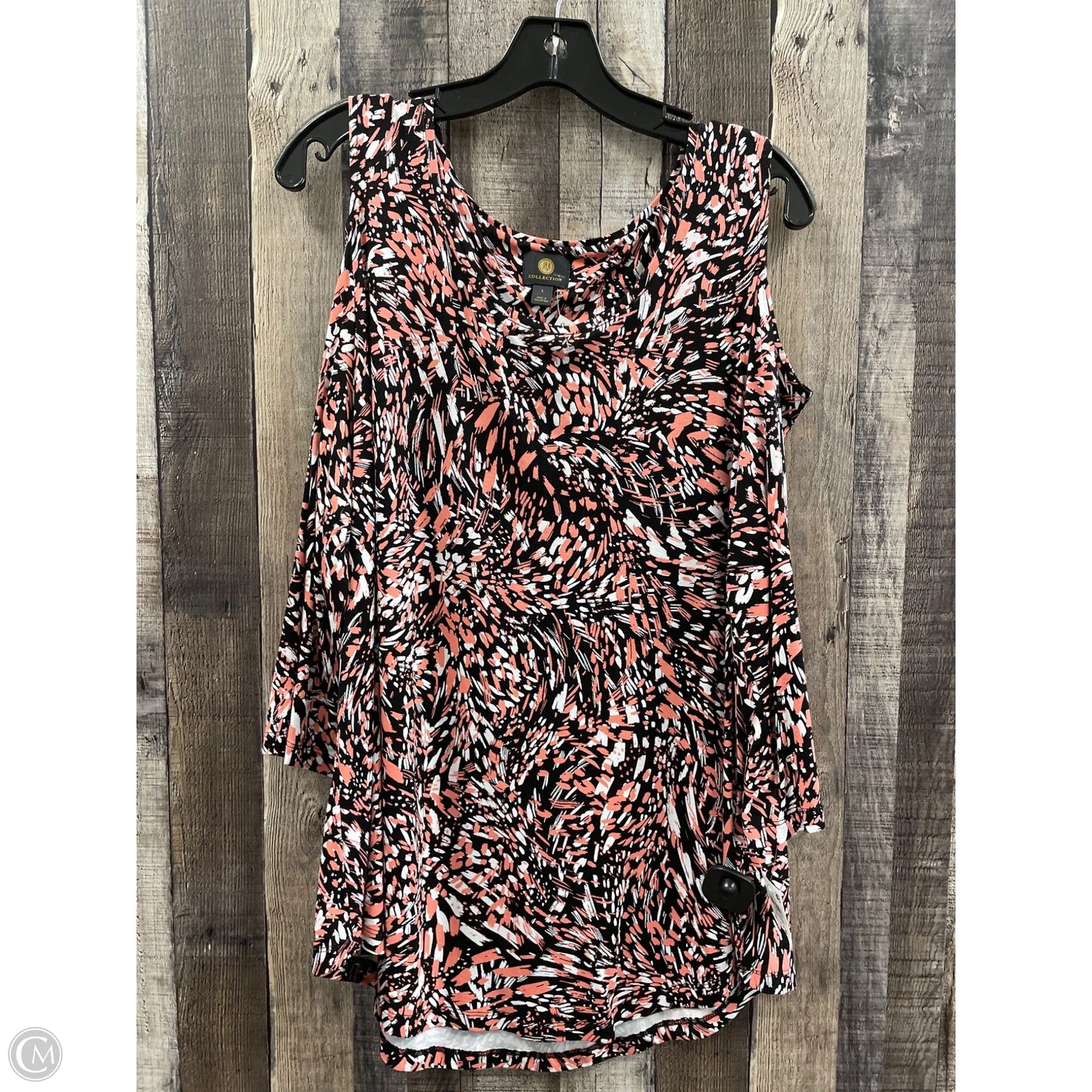 Top 3/4 Sleeve By Jm Collections In Multi-colored, Size: L