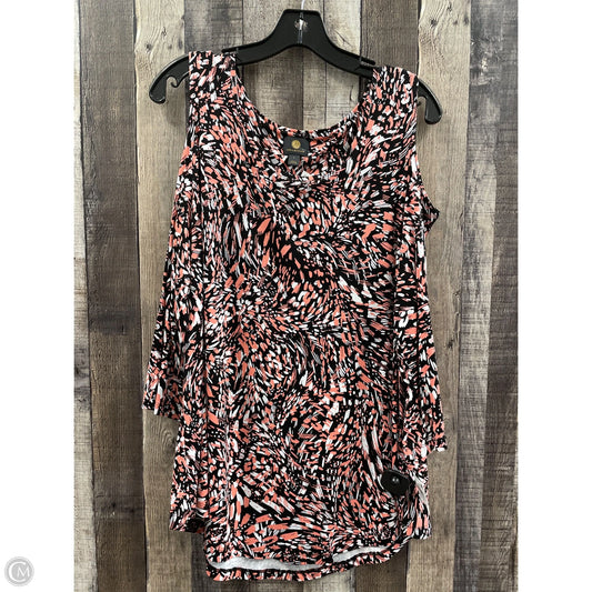 Top 3/4 Sleeve By Jm Collections In Multi-colored, Size: L